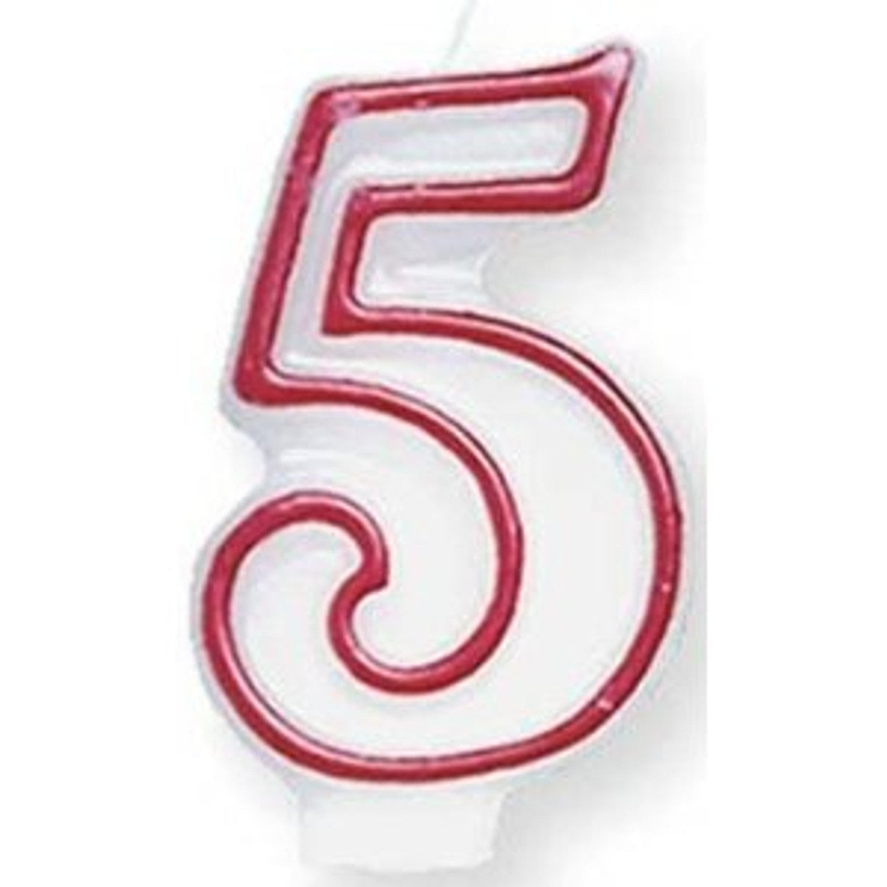 Number 5 (5th) Birthday Candle – Trainparty.com