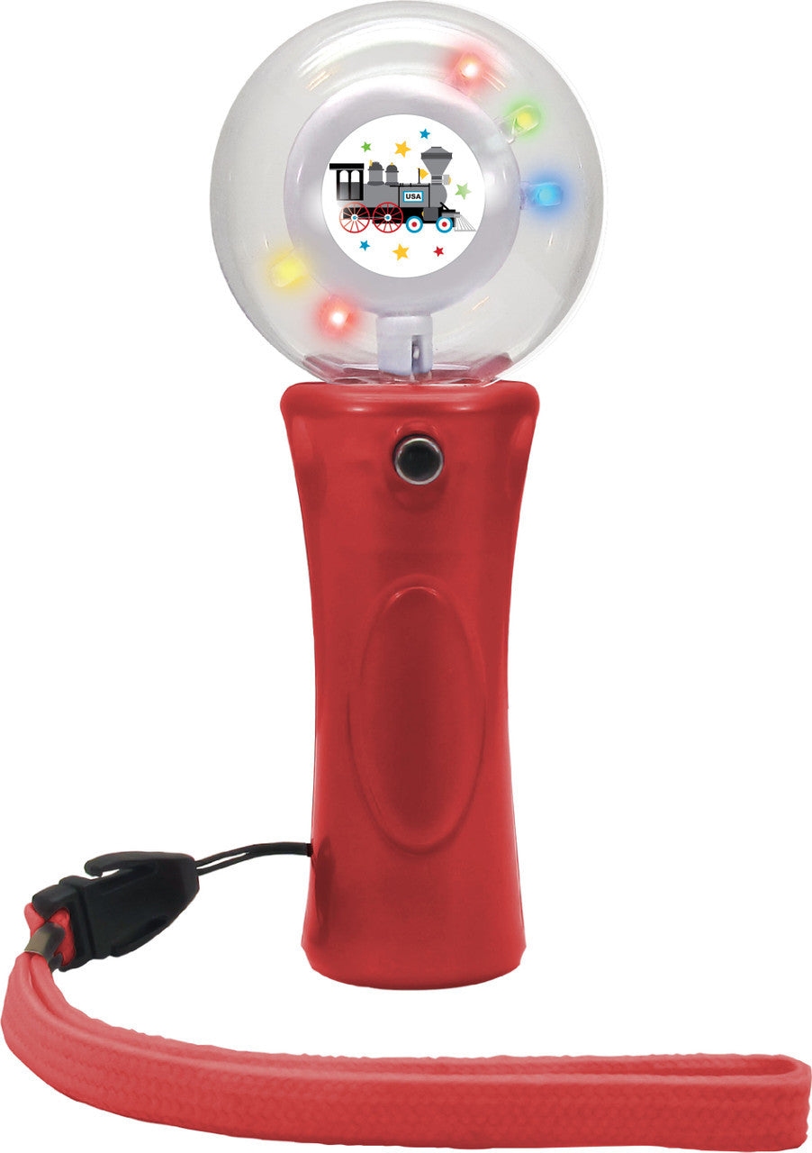 Multi-Color LED Train Spinning Wand 1ct