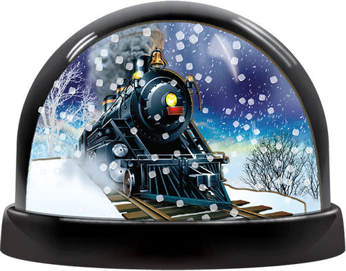 2 Panel Train Snow Globe