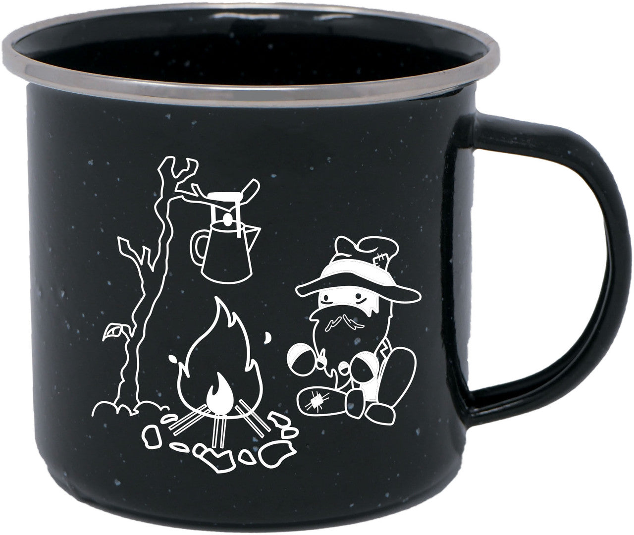 Black Enamel Hobo Mug 10oz