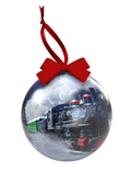 Winter Train Decoupage Ornament