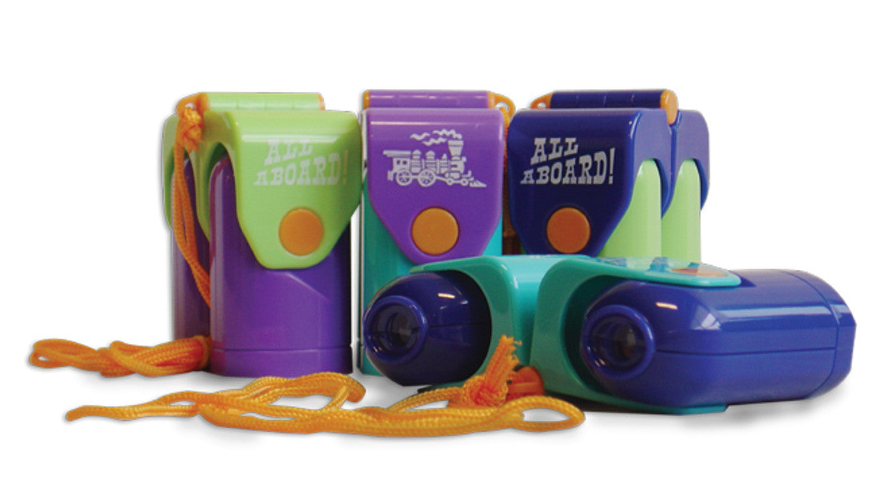 All Aboard Folding Binocular With Strap 1ct ( Assorted Color)