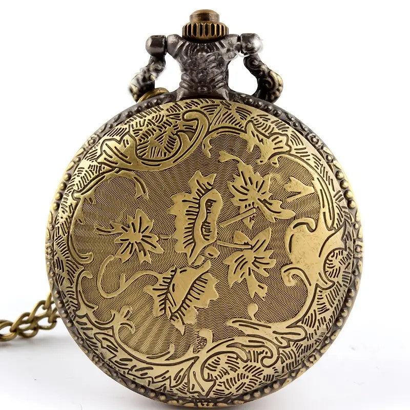 Retro Style Train  Pocket Watch