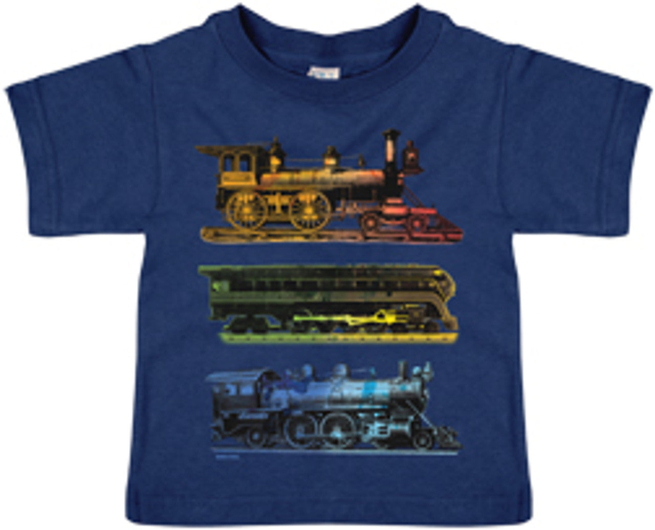 Watercolor Trains Shirt-3T