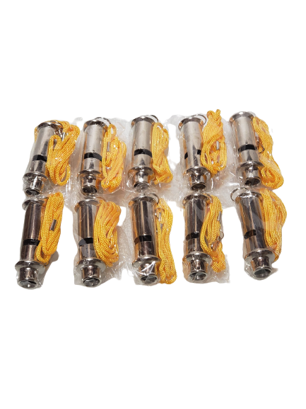 Metal Train Conductors Whistle Pack of 10
