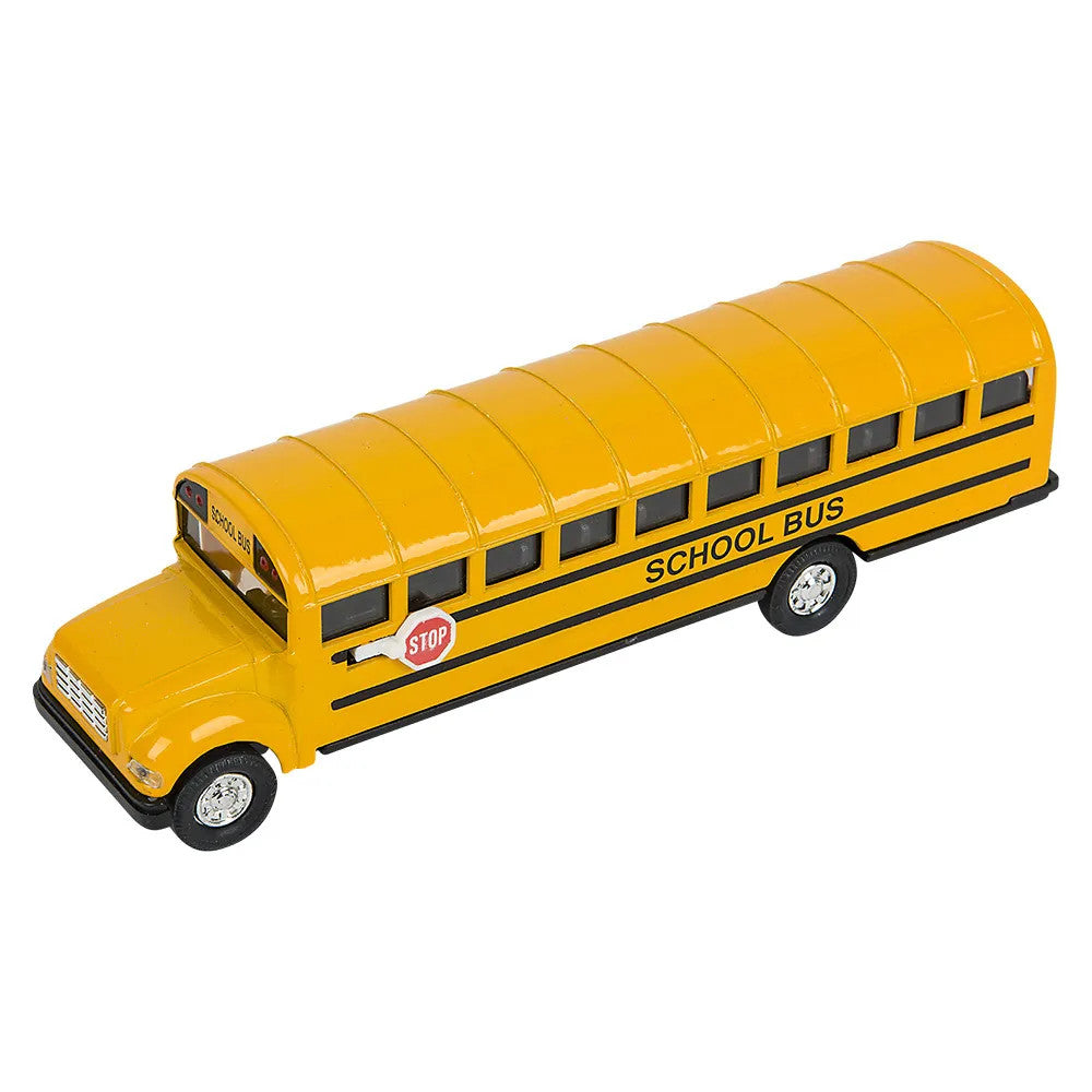 7" Die-Cast Pull Back School Bus 1pc