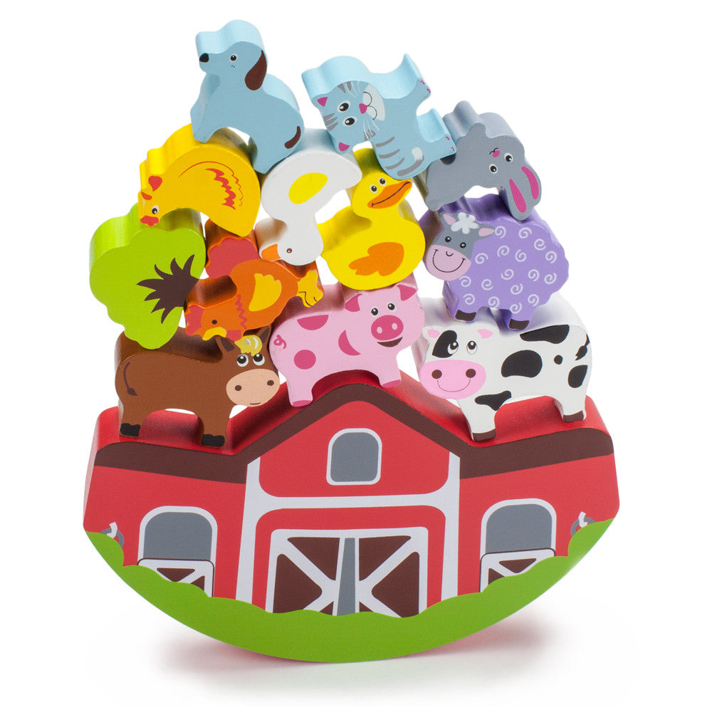 Wooden Farm Balancing Playset