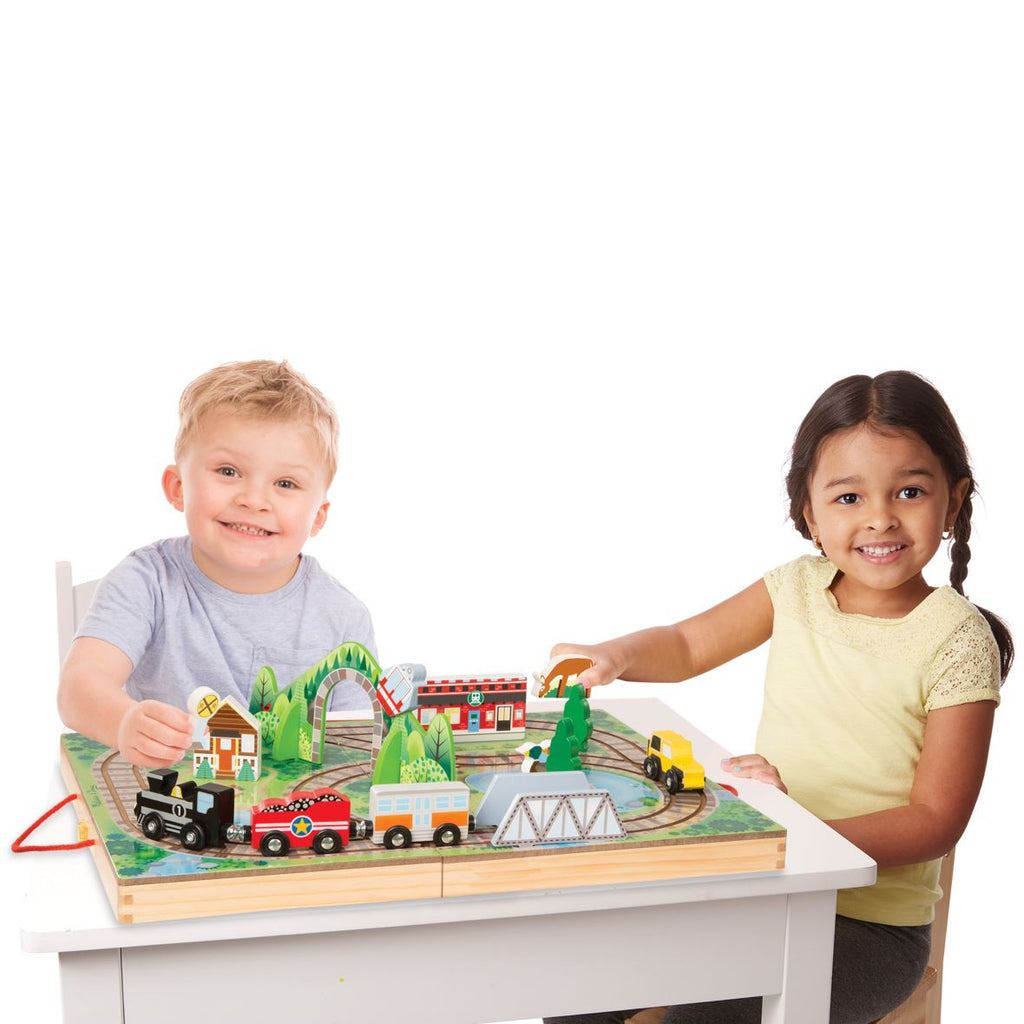 Take-Along  Wooden Railroad (17 pc)