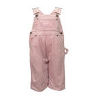 Key Pink Stripe Infant Bib Overall 12 months