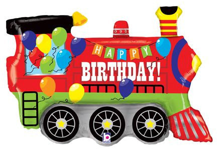 37" Birthday Party Train Balloon