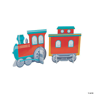 3D Train Centerpiece Set