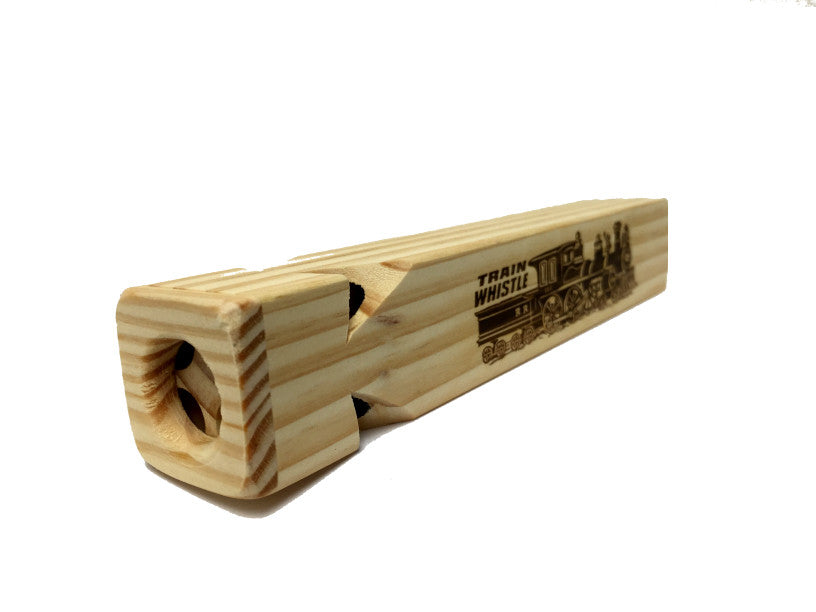 4-Tone Wooden Train Whistle  Side View