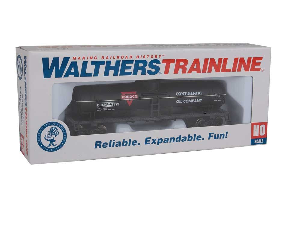 40' Tank Car - Ready to Run -- Conoco (black, red, white)