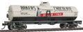 40' Tank Car - Ready to Run -- Baker's Chocolate GATX #31057 (white, black, red)