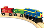 Lionel Santa Fe Engine and Cargo Wood Train Set