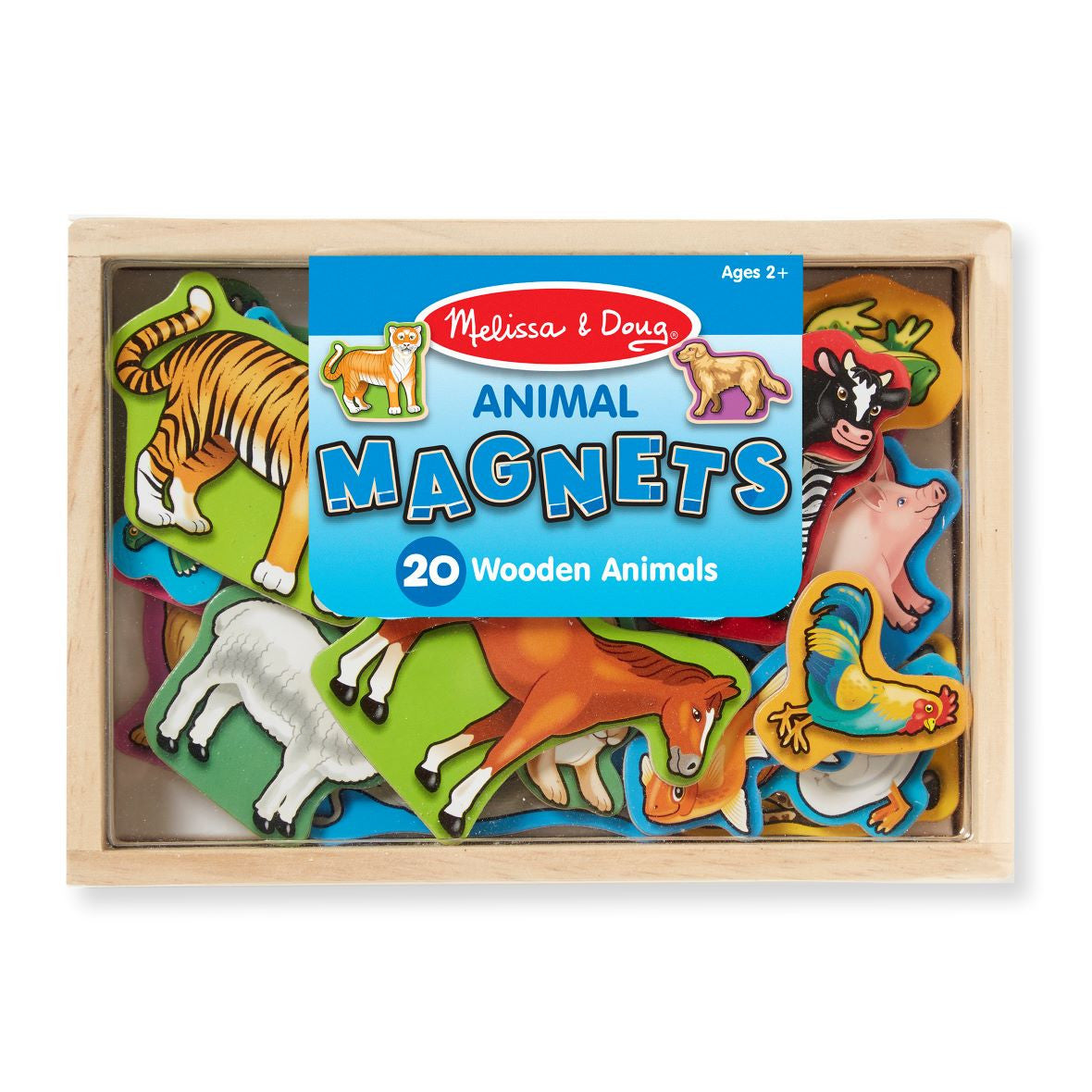 Wooden Animal Magnets (20 pc)