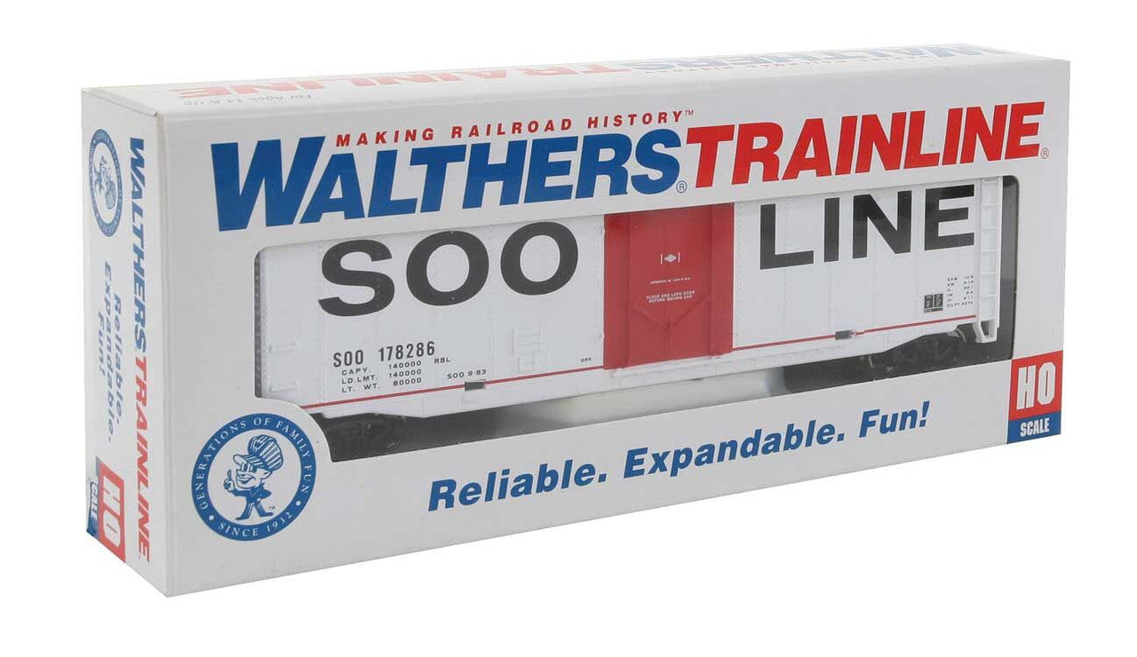 50' Plug-Door Boxcar - Ready to Run -- Soo Line
