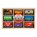 Wooden Train Cars (8 pc)
