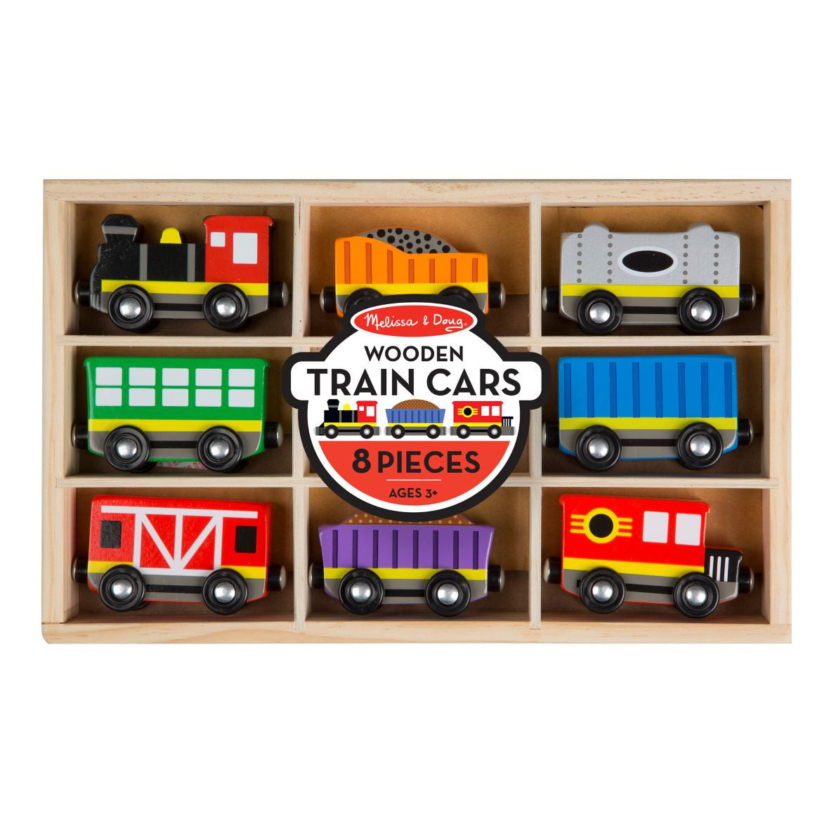 Wooden Train Cars (8 pc)