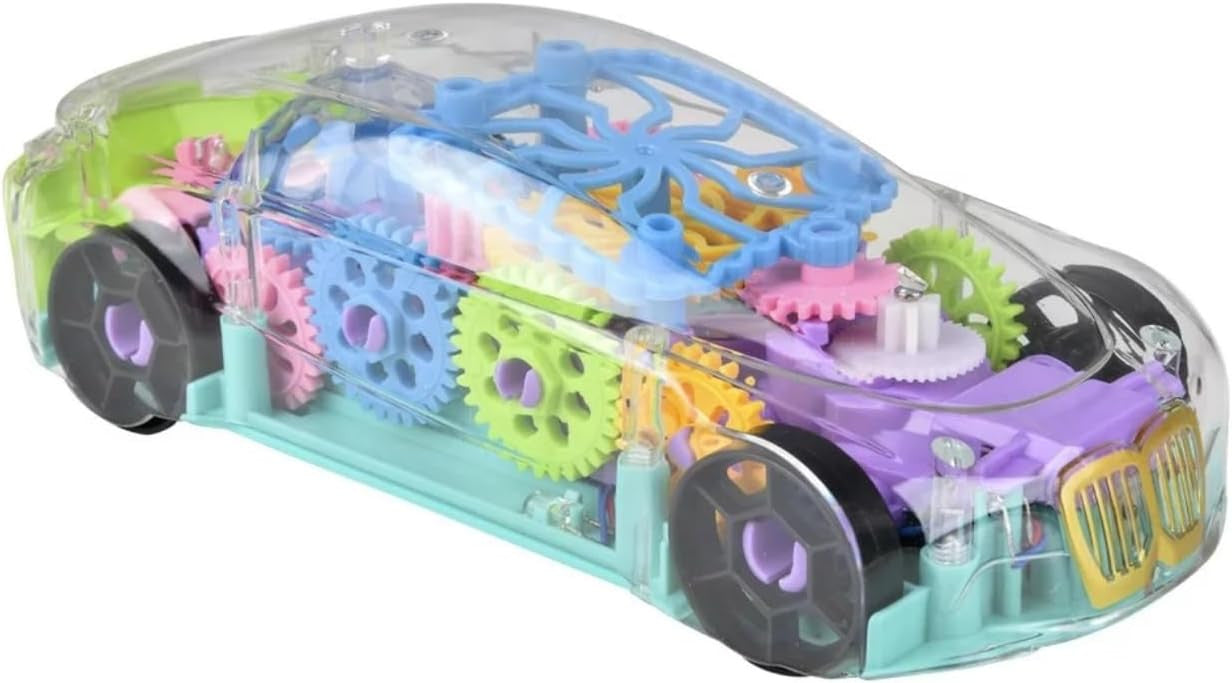 8" Light-Up Transparent Car