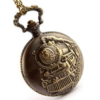 Retro Style Train  Pocket Watch