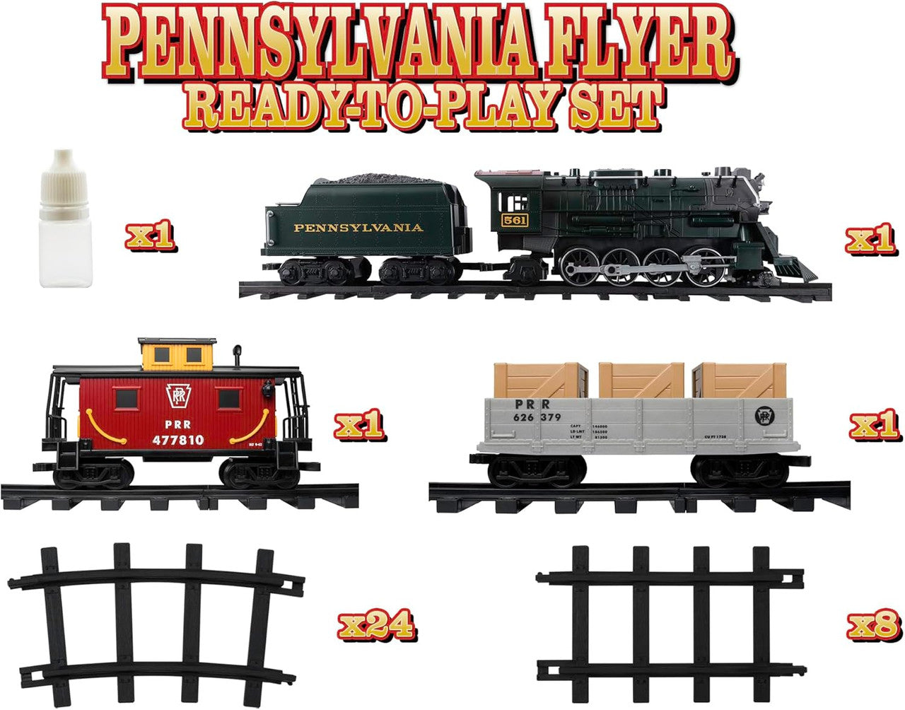 Pennsylvania Flyer Freight Ready-to-Play Train Set w/ Bluetooth