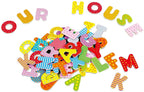 Wooden Magnetic Alphabet Upper Case Letters (60pcs)