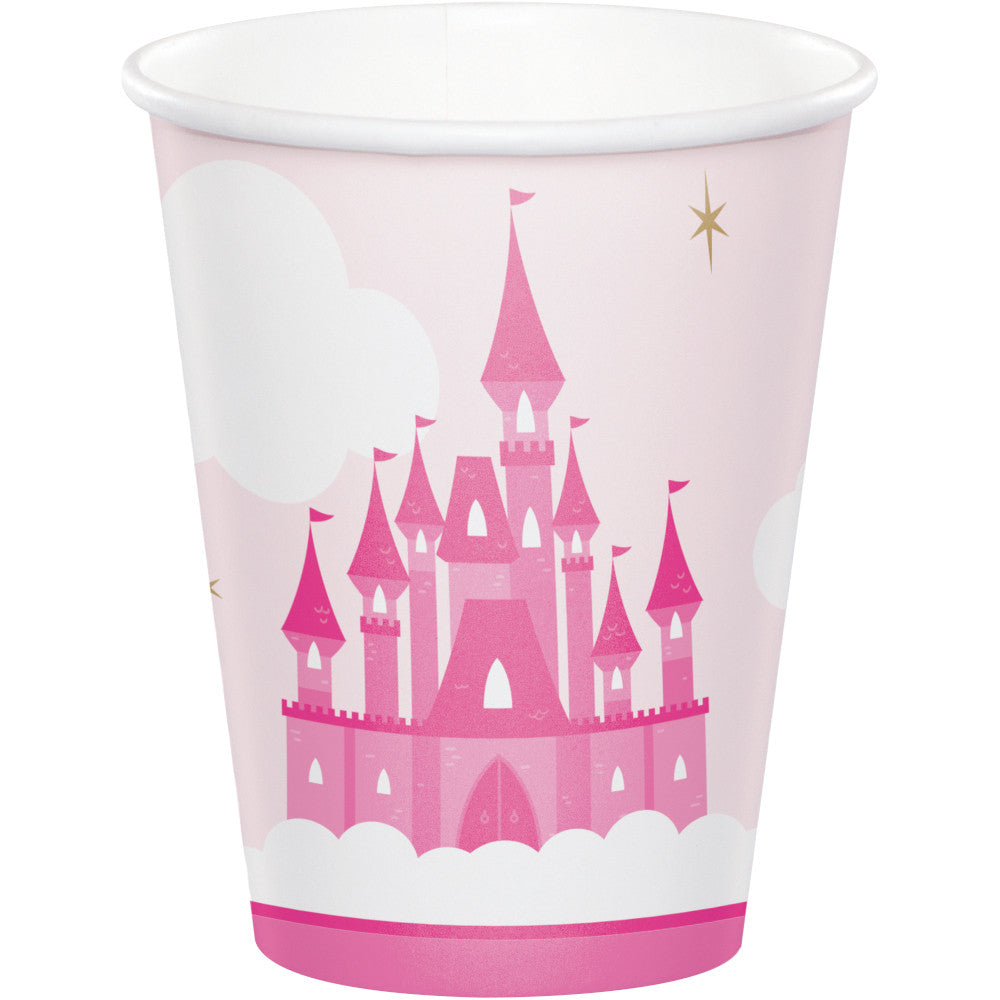 8 Oz. Round Little Princess Paper Cups 8ct