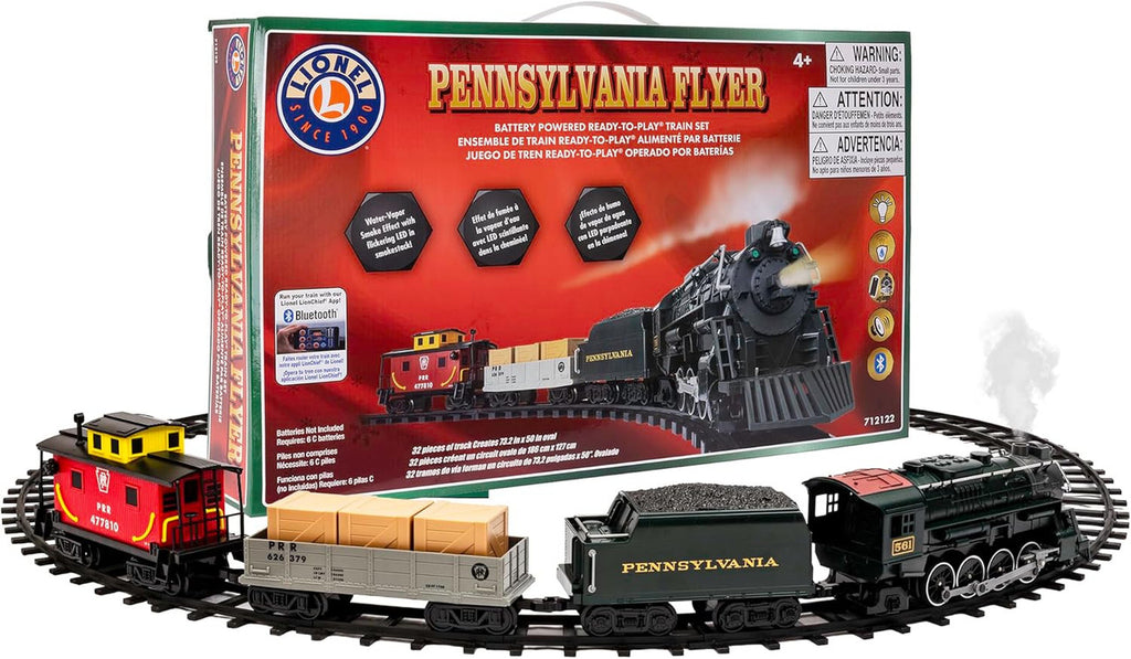 Pennsylvania Flyer Freight Ready-to-Play Train Set w/ Bluetooth