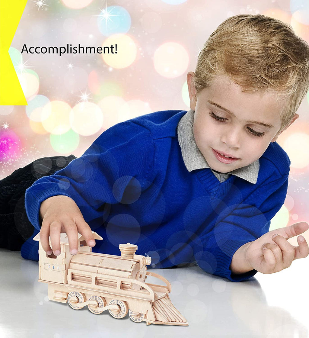 Steam Train 3D- Puzzle Wood Craft Construction Kit 72pc
