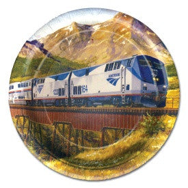 Amtrak Train Dessert Plates