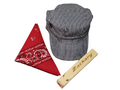 Adult Senior Railroad Engineer Kit With Personalized 4 Tone Wooden Whistle