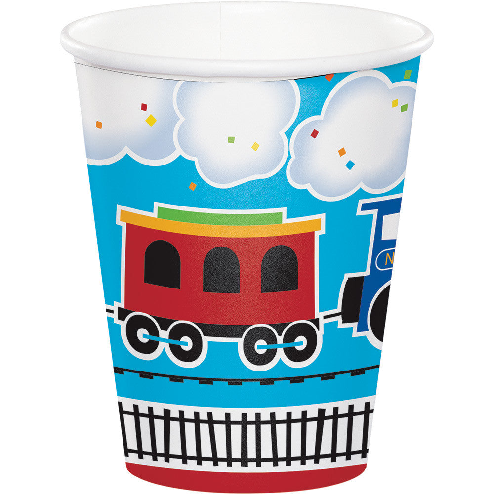 All Aboard Train Party 9 oz Cups (8 ct)