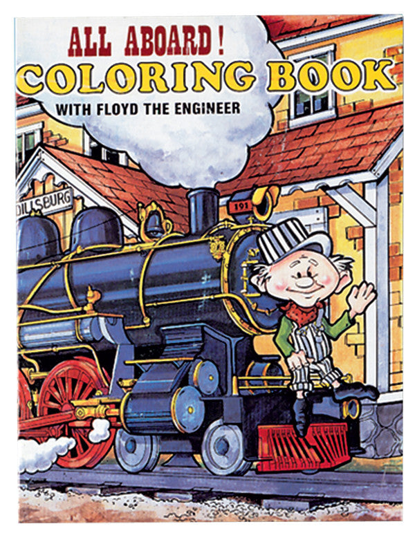 All Aboard!! Coloring Book With Floyd The Engineer