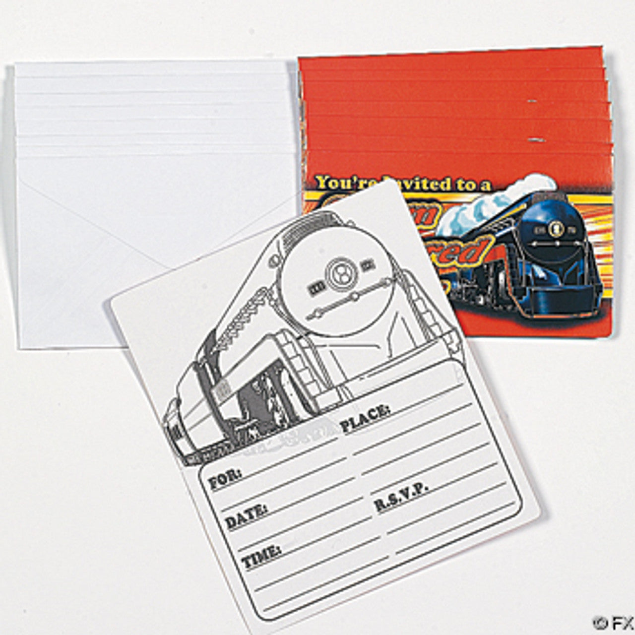 Classic Steam Train Invitations