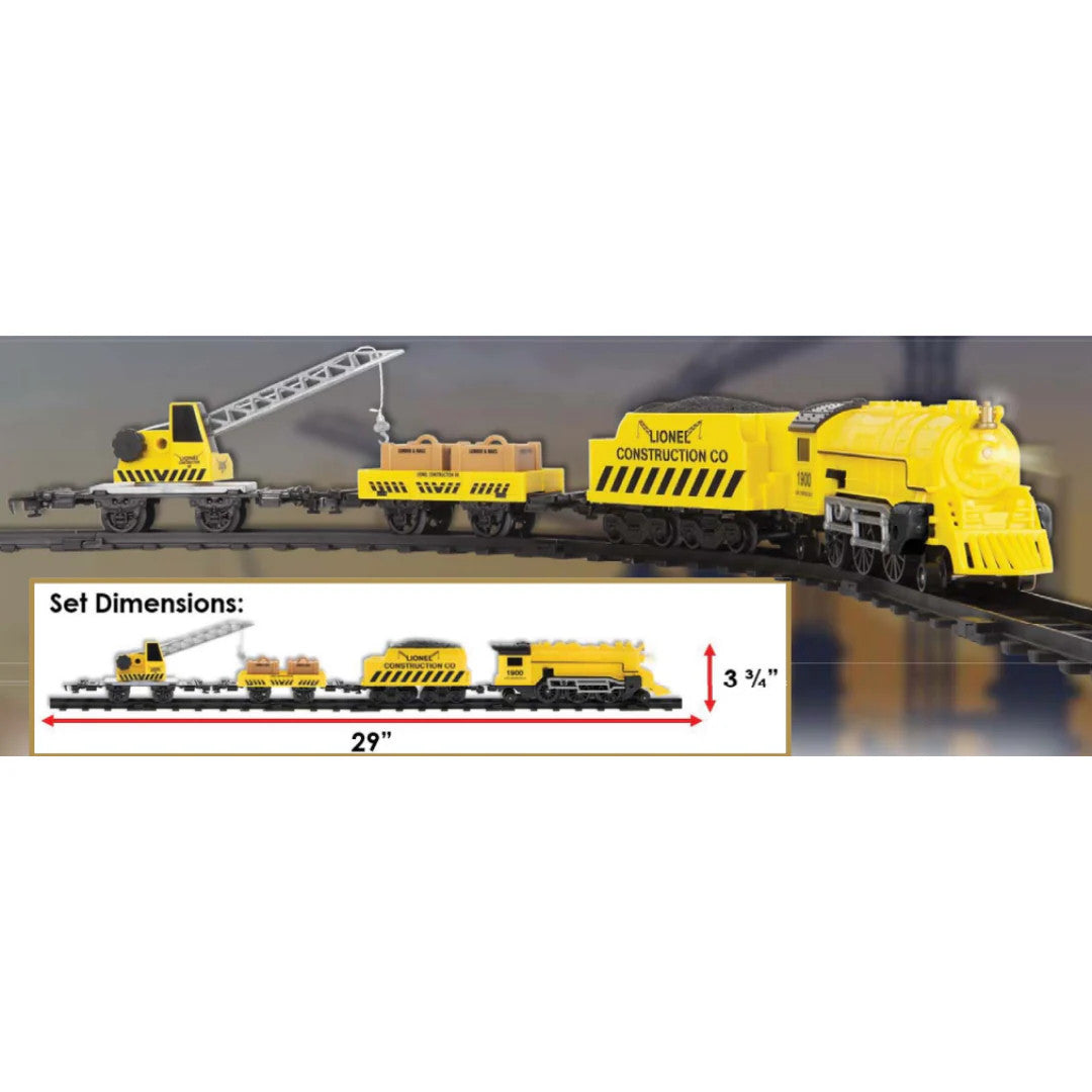 Lionel Construction Battery Operated Mini Train Set