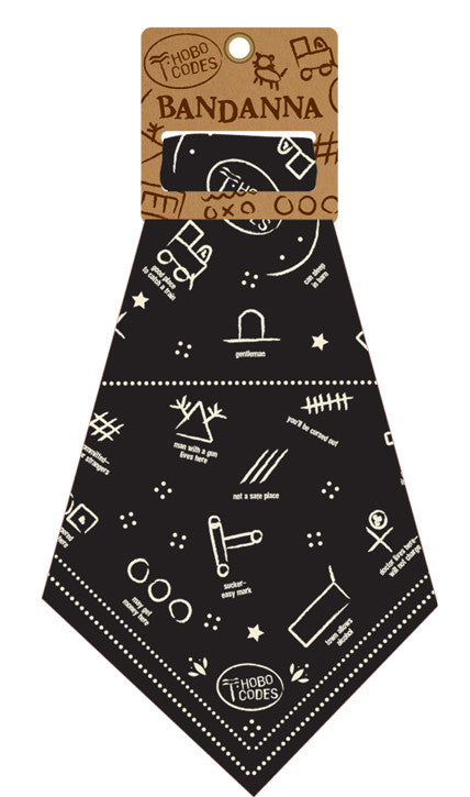 Hobo Codes Bandana Folded