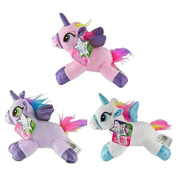 Unicorn With Sound Back Pack Clip 1ct