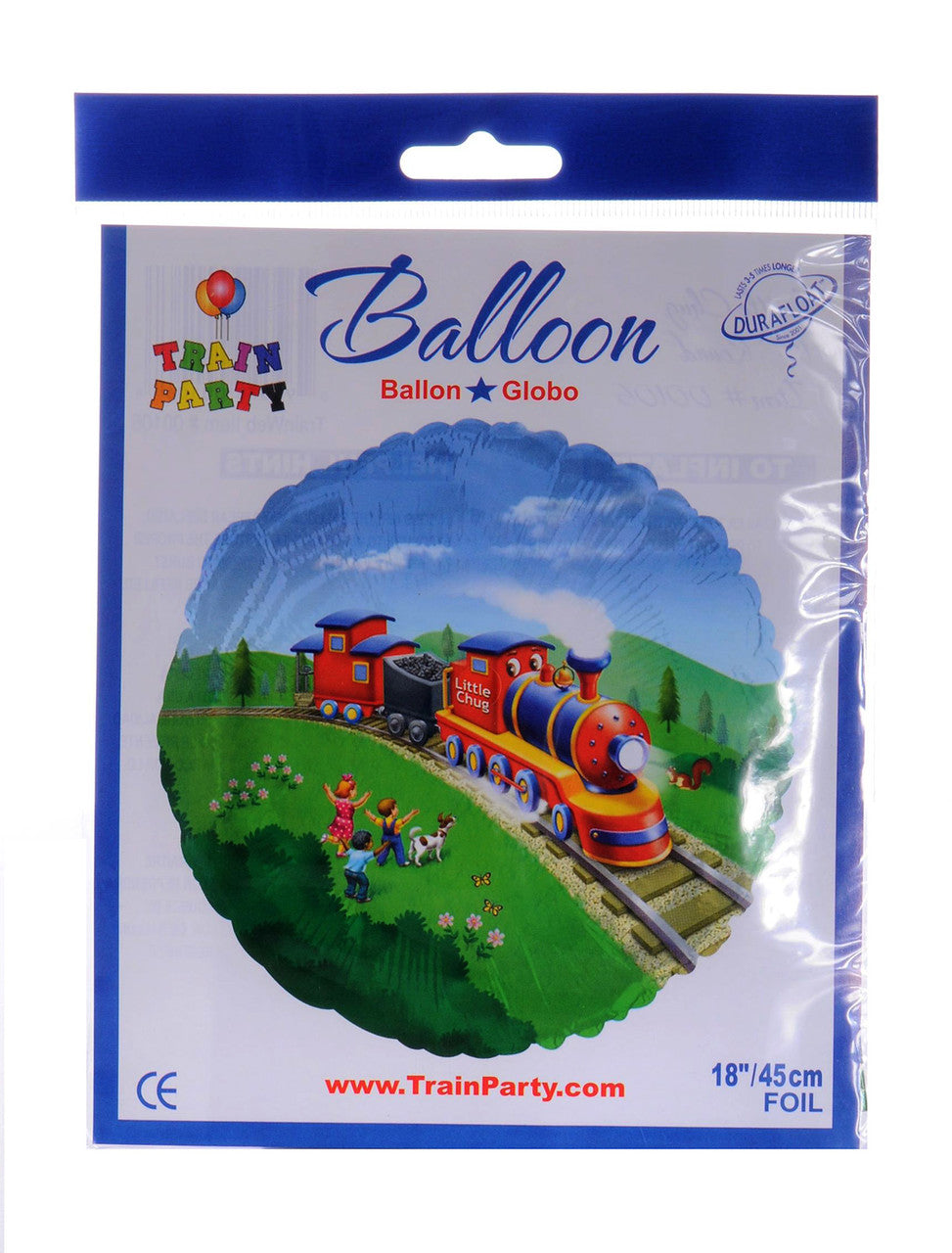 Little Chug Train Party Mylar Balloon