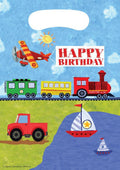 On the Go Transportation Party Loot Bags (8 ct)