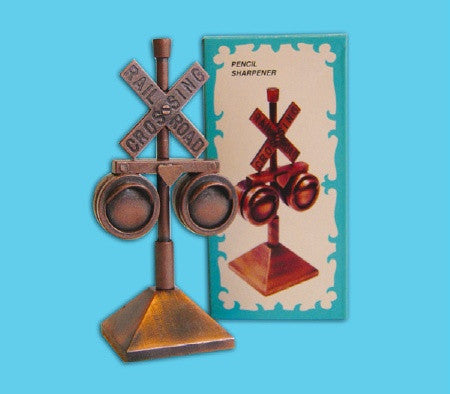 Railroad Crossing Signal Pencil Sharpener