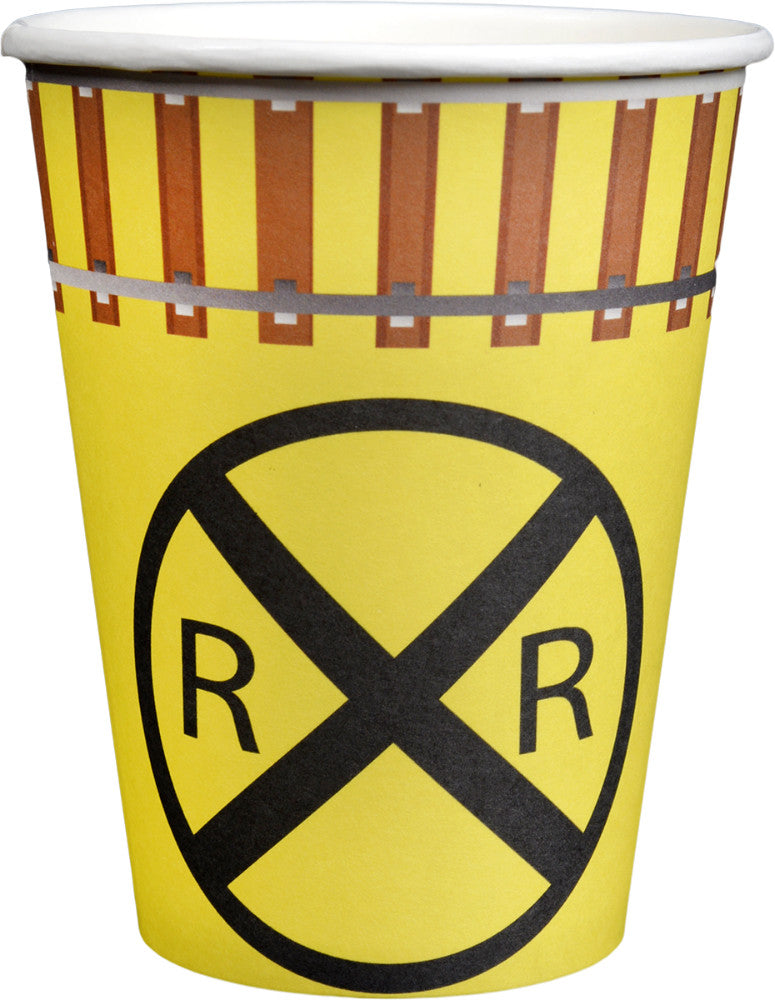 Railroad Crossing Train Party 12-oz Paper Cups (8 ct)