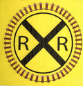 Railroad Crossing Train Party Luncheon Napkins (Folded)