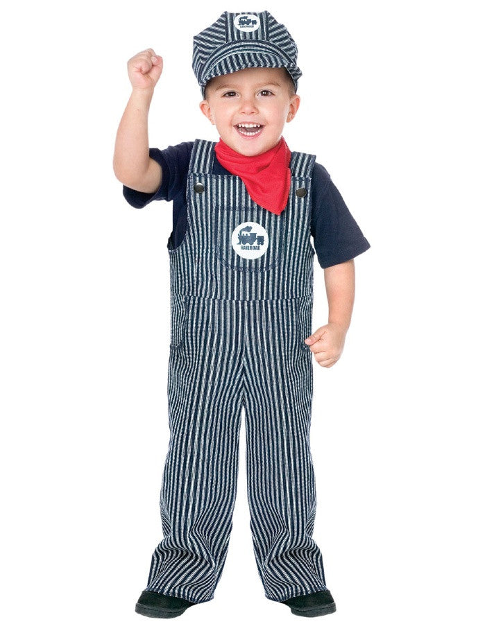 Railroad Engineer Toddler Costume (Small: 24M - 2T)