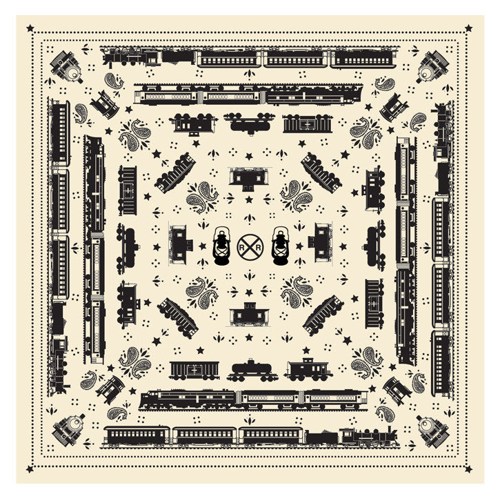 Train Silhouettes Bandana Open