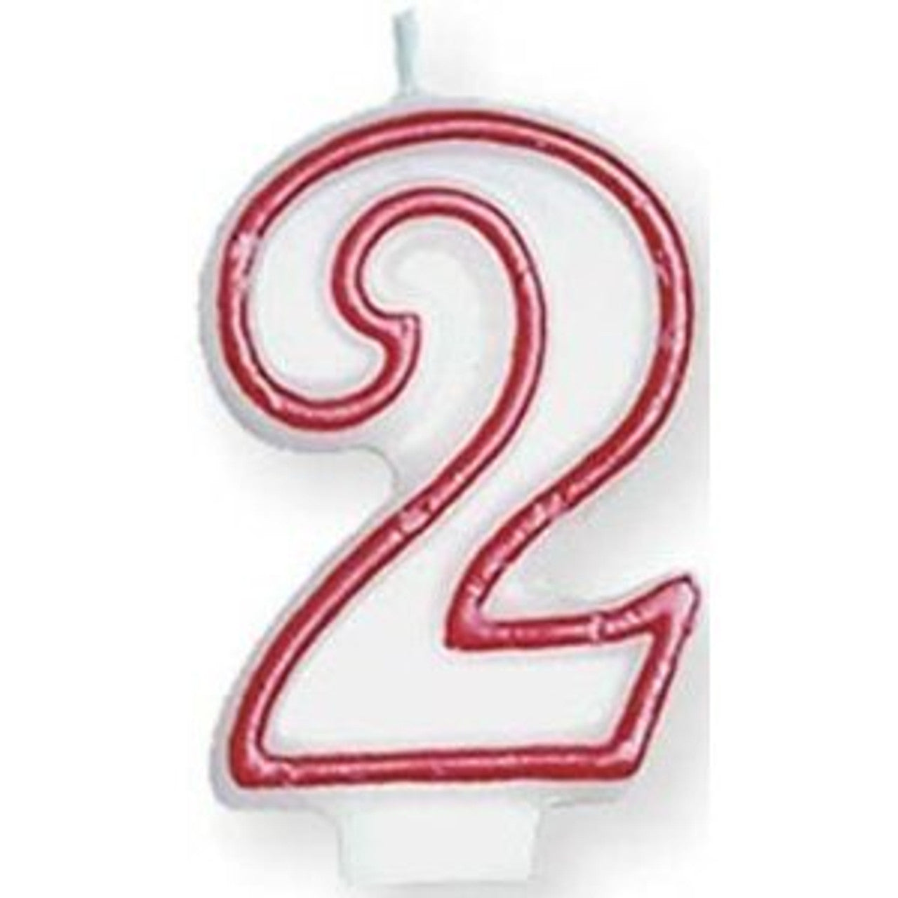 Number 2 (2nd) Birthday Candle