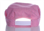 Girls Striped Engineer Hat (PINK)
