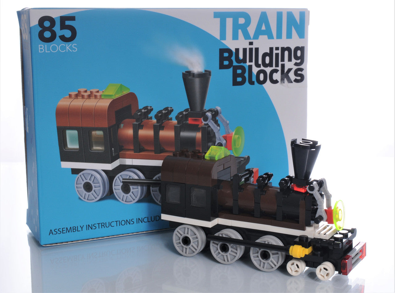 Train Building Blocks 85 Piece Engine