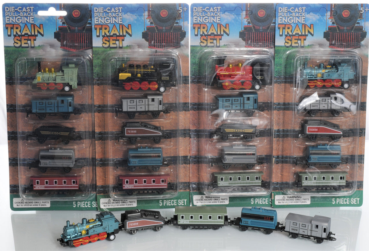 5 Piece Pull Back Train Set