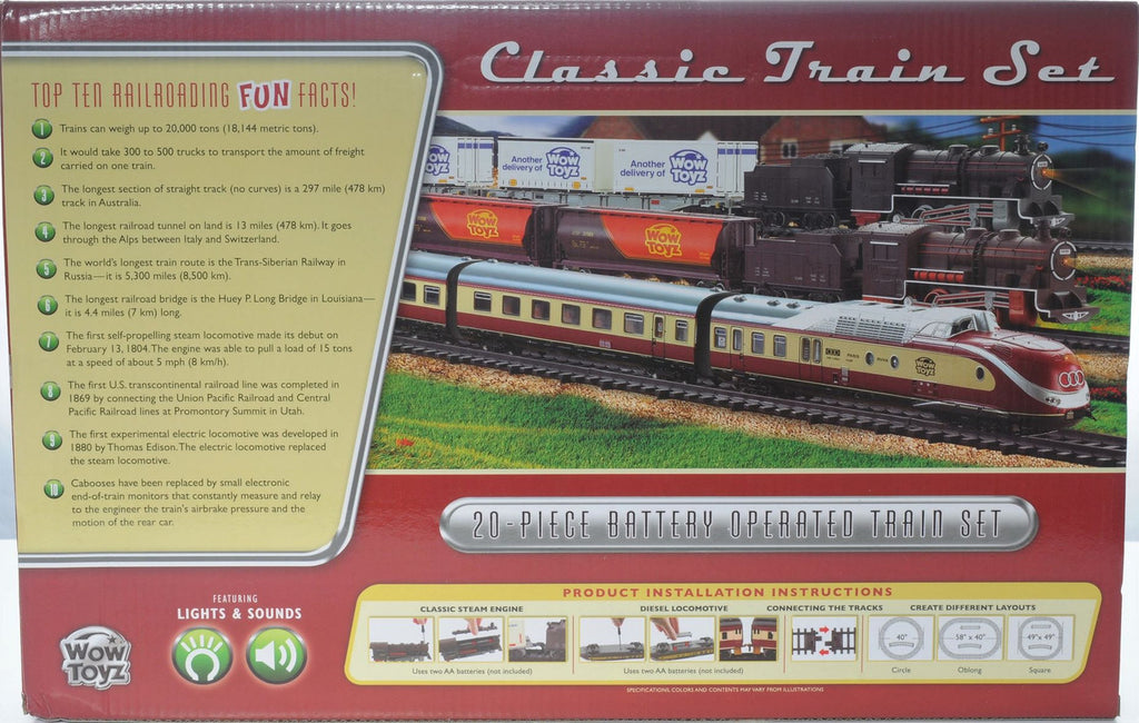 Deluxe Classic Train Set (20 pcs.) 1 Set Only